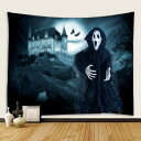 150×130cm タペストリー 背景布 S10恐怖魔鬼 ハロウィン お化け屋敷 文化祭 恐怖 ホラー ウォールデコレーション コスプレ 写真撮影 だまし絵 撮影バックスクリーン 廃墟 ◇FAM-BGH-1513-S10【メール便】