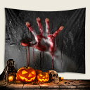 230×180cm タペストリー 背景布 L03恐怖血手3 ハロウィン お化け屋敷 文化祭 恐怖 ホラー ウォールデコレーション コスプレ 写真撮影 だまし絵 撮影バックスクリーン 廃墟 ◇FAM-BGH-2318-L03【メール便】(3)