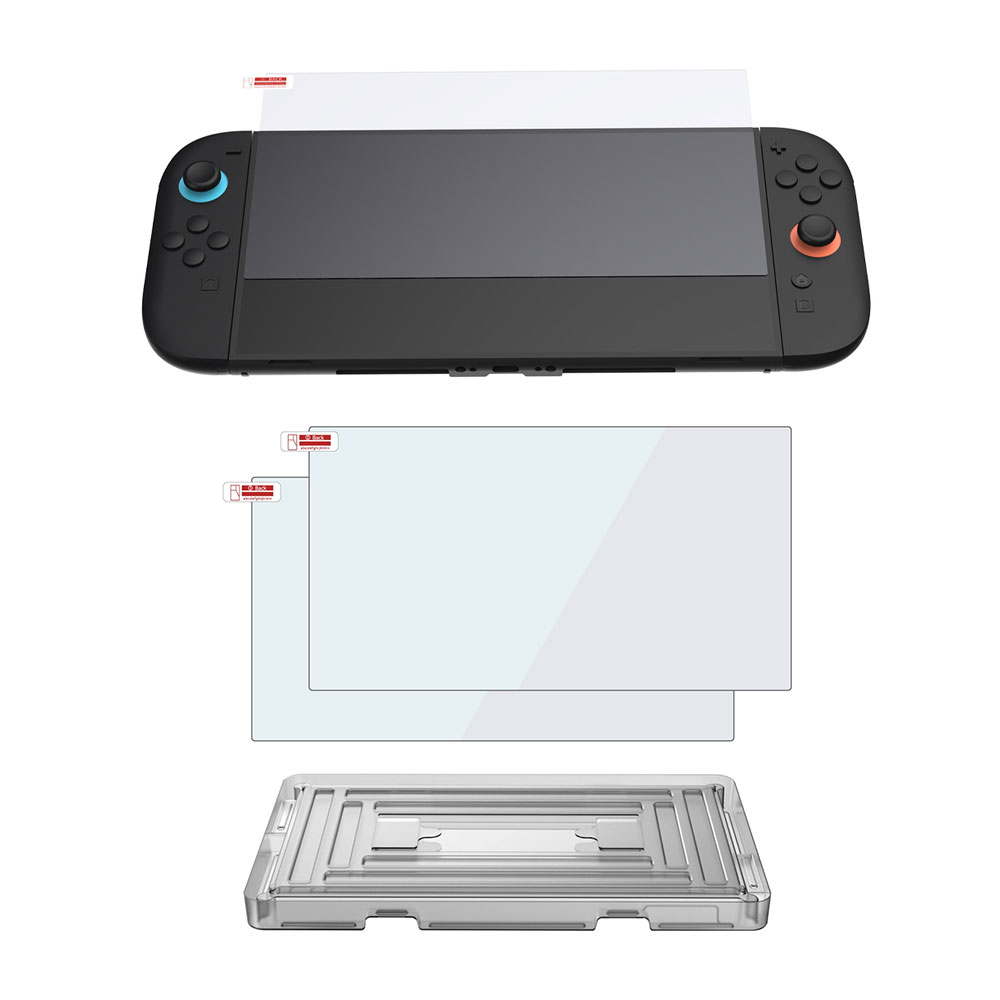 Nintendo Switch 2 ブルーライトカット 9H 強化ガラスフィルム 保護フィルム スイッチ2 液晶保護 ガラスフィルム 貼り付けキット付き ◇FA...