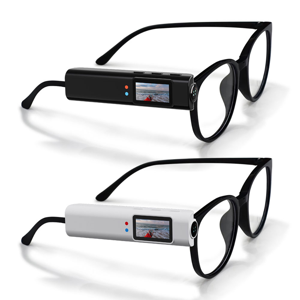 目線 カメラ メガネ 装着 小型カメラ 21g 軽量 2.7K 高画質 録画 眼鏡 防犯 クリップカメラ ミニカメラ ハンズフリー ボディカメラ ウェアラブルカメラ 車 ウェアラブル ビデオカメラ 写真 動画 録音 ◇FAM-S110【メール便】