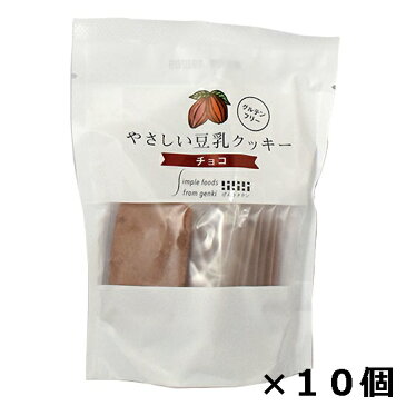 ＼送料無料／【やさしい豆乳クッキー　チョコ×10個】