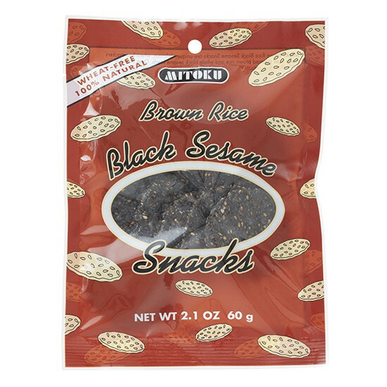 送料無料 おまとめ買い【ミトク 玄米せんべい 黒ごま 60g×12袋セット】※お取り寄せ