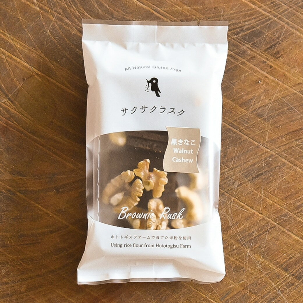 送料無料 おまとめ買い【ホトトギス サクサクラスク 黒きなこ 36g×6個セット】※お取り寄せ