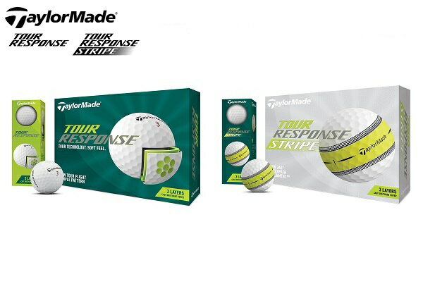 テーラーメイド ゴルフ ボール【TaylorMade】TOUR RESPONSE BALL(22 039 )テーラーメイド ツアーレスポンス ボール【TaylorMade】TOUR RESPONSE STRIPE BALL(22 039 ) テーラーメイド ツアーレスポンス ストライプ ボールカラー:ホワイト3PIECEBALL