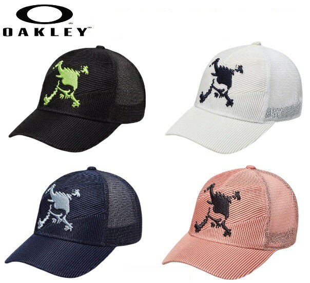 オークリー ゴルフ メンズ スカル キャップ【OAKLEY】SKULL MESH CAP 22.0カラー：BLACKOUT(02E)カラー：WHITE(100)カラー：PEACOAT(67Z)カラー：CORAL MARLE(41E)FOS901006