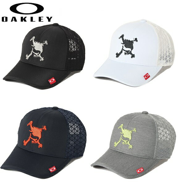 オークリー ゴルフ メンズ スカル キャップ【OAKLEY】SKULL MESH CAP 23.0カラー：BLACKOUT(02E)カラー：WHITE(100)カラー：PEACOAT(67Z)カラー：DARK GREY HTHR(29A)FOS901393 1