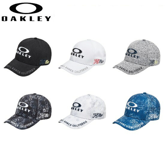 オークリー ゴルフ メンズ キャップ【OAKLEY】FIXED CAP FA 23.0カラー：BLACKOUT 02E カラー：WHITE 100 カラー：NEW ATHLETIC GREY 27B カラー：BLACK PRINT 00G カラー：WHITE PRINT 186 カ…