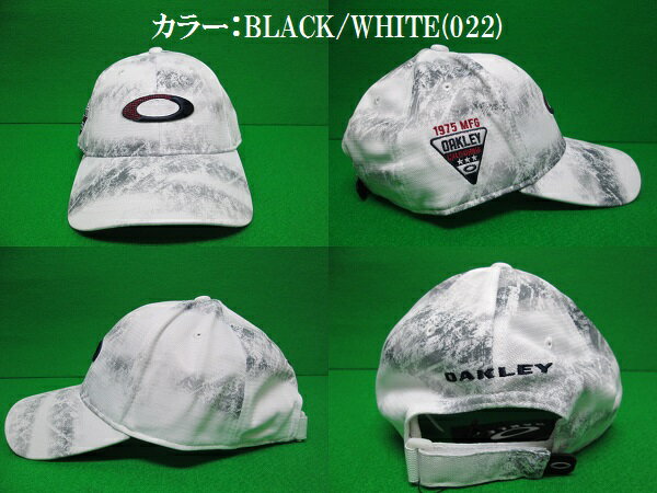 オークリー ゴルフ キャップ【OAKLEY】BG COUTOUR CAPカラー：BLACK PRINT(00G)カラー：BLACK/WHITE(022)カラー：BLUE STORM PRINT(66V)カラー：PINK PRINT(81Y)911890JP