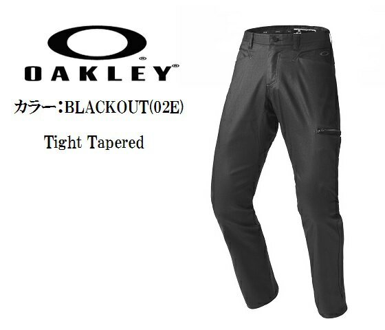 オークリー ゴルフ メンズ スカル パンツ 【OAKLEY】SKULL COATED TWILL TAPEREDカラー：BLACKOUT(02E)カラー：WHITE(100)カラー：PEACOAT(67Z)カラー：DEEP TEAL(75D)422422JPTight Tapered