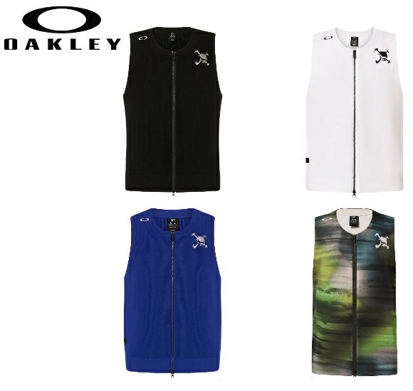 オークリー ゴルフ ウェア メンズ スカル ベスト【OAKLEY】SKULL RUGGED SWEATER VESTカラー：BLACKOUT(02E)カラー：WHITE(100)カラー：FLASH BLUE(6FA)カラー：BLACK PRINT(00G)FOA405743