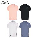 オークリー ゴルフ ウェア メンズ シャツ【OAKLEY】Skull Stream Zip Mockスカル ストリーム ジップ モックシャツカラー:blackout(02E)カラー:white(100)カラー:coral marle(41E)カラー:blue tar(62C)FOA407673