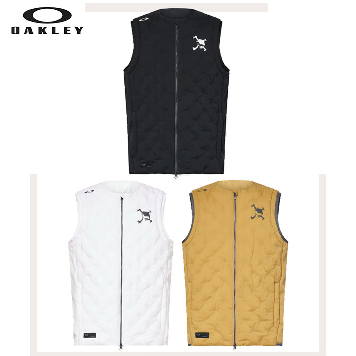 オークリー ゴルフ ウェア メンズ スカル チュブラー パフ ベスト【OAKLEY】Skull Tubular Puff Vestカラー：BLACKOUT(02E)カラー：WHITE(100)カラー：ANTIQUE BRONZE(87D)FOA408236