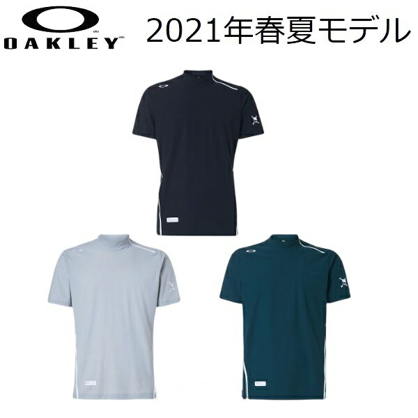 オークリー ゴルフ ウェア メンズ スカル シャツ【OAKLEY】SKULL SYNCHRONISM HI-NECK SHIRTSカラー：BLACKOUT(02E)カラー：GRAY SLATE(22P)カラー：PINE FOREST(73N)FOA402474