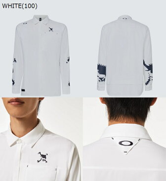 オークリー ゴルフ ウェア メンズ スカル シャツ【OAKLEY】SKULL FREQUENT LS SHIRTS 4.0カラー:BLACKOUT(02E)カラー:WHITE(100)カラー:AD WHITE/NAVY(123)カラー:BURNT ORANGE(700)FOA402848