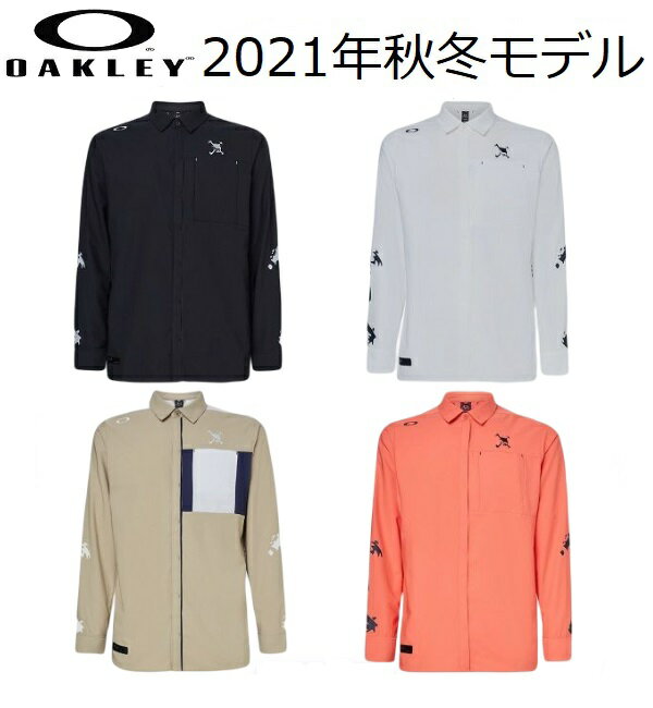 オークリー ゴルフ ウェア メンズ スカル シャツ【OAKLEY】SKULL FREQUENT LS SHIRTS 4.0カラー：BLACKOUT(02E)カラー：WHITE(100)カラー：AD WHITE/NAVY(123)カラー：BURNT ORANGE(700)FOA402848