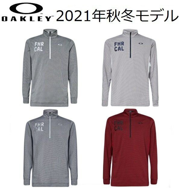 オークリー ゴルフ ウェア メンズ モック シャツ【OAKLEY】PLEASANT LS MOCK 3.0カラー：BLACKOUT(02E)カラー：WHITE(100)カラー：PEACOAT(67Z)カラー：IRON RED(80U)FOA402863