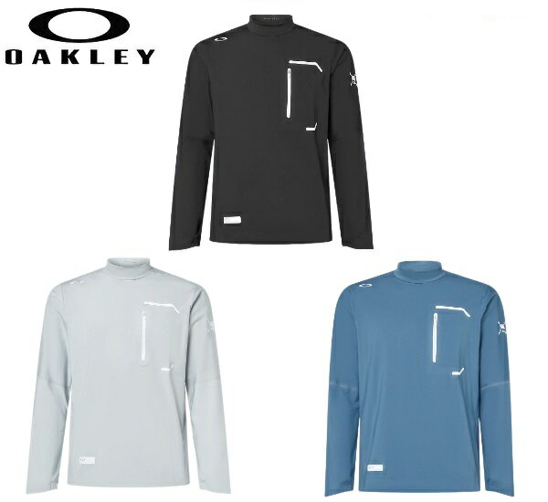 オークリー ゴルフ ウェア メンズ スカル モック【OAKLEY】SKULL SYNCHRONISM LS MOCK SHIRT 2.0カラー：BLACKOUT(02E)カラー：GREY SLATE(22P)カラー：DARK AQUA(66Y)FOA404123