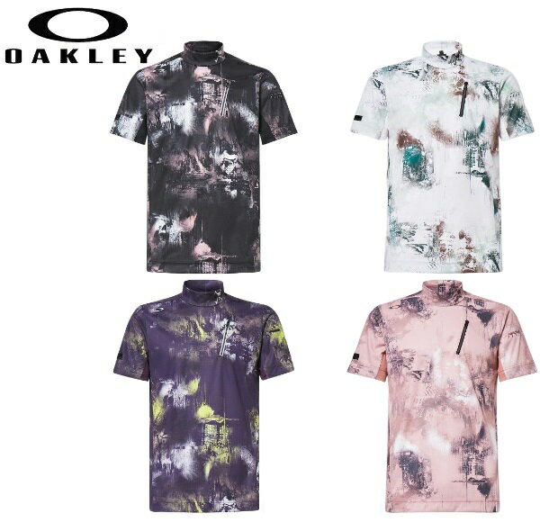 オークリー ゴルフ ウェア メンズ スカル モック【OAKLEY】SKULL BLURRED MOCK SHIRTカラー：BLACK PRINT(00G)カラー：WHITE PRINT(186)カラー：BERRY PRINT(81J)カラー：PINK PRINT(81Y)FOA404227