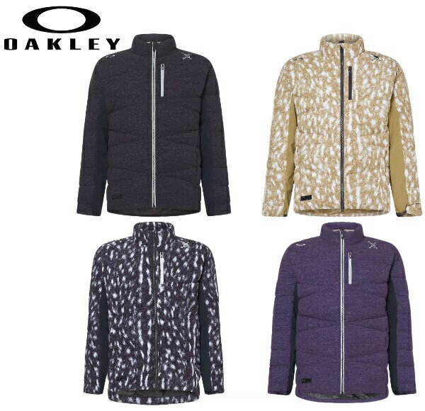 オークリー ゴルフ ウェア メンズ スカル ダウン ジャケット【OAKLEY】SKULL EXALT DOWN JACKET 2.0カラー：BLACK HEATHER(00H)カラー：BROWN PRINT(86E)カラー：BLACK PRINT(00G)カラー：GRAPE(81E)FOA404242