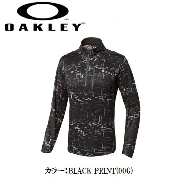 オークリー ゴルフ ウェア スカル モック シャツ【OAKLEY】SKULL SPATIAL LS MOCK【SLIM】カラー：BLACK PRINT(00G)カラー：WHITE PRINT(186)カラー：BLUE PRINT(62K)434303JP