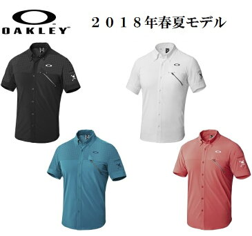 オークリー ゴルフ ウェア スカル シャツ【OAKLEY】SKULL BREATHEABLE WOVEN SHIRTS【SLIM】カラー：BLACKOUT(02E)カラー：WHITE(100)カラー：DEEP TEAL(75D)カラー：SUNSET(71F)401893JP