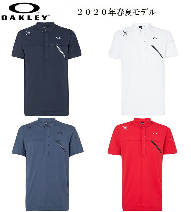 オークリー ポロシャツ メンズ オークリー ゴルフ ウェア メンズ スカル シャツ【OAKLEY】SKULL REAR MESSAGE SHIRTSカラー：BLACKOUT(02E)カラー：WHITE(100)カラー：GRAPHITE(00N)カラー：RED LIGHT(420)FOA400793