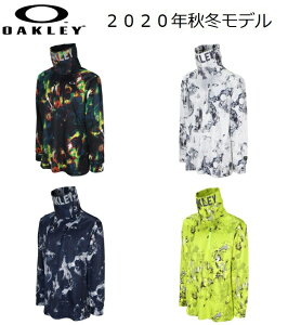 オークリー ゴルフ ウェア メンズ スカル ハイネック【OAKLEY】SKULL COSMIC HI-NECK LS SHIRTSカラー：MOSAIC PRINT(01F)カラー：WHITE PRINT(186)カラー：BLUE STORM PRINT(66V)カラー：LIME PUNCH(78P)FOA401681