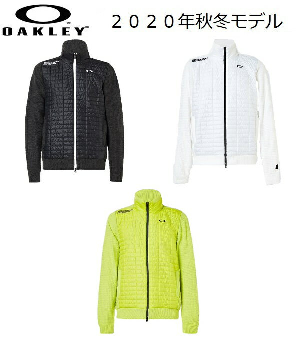 オークリー ゴルフ ウェア メンズ スカル セーター ブルゾン【OAKLEY】SKULL HYBRID SWEATER BLOUSON 2.0カラー：BLACKOUT 02E カラー：WHITE 100 カラー：PEACOAT 67Z カラー：GOLDEN LIME 7L…