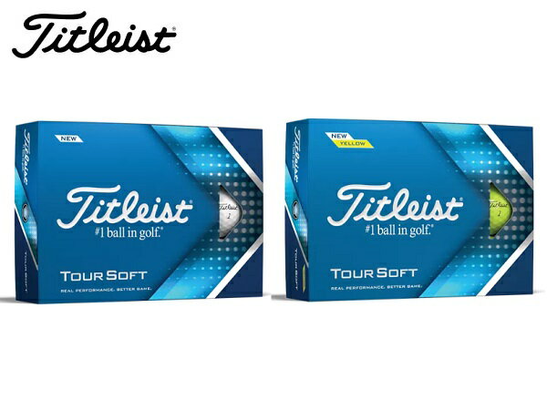 タイトリスト ゴルフ ボール【Titleist】TOUR SOFT BALLタイトリスト ツアー ソフト ボールカラー：ホワイトカラー：イエロー