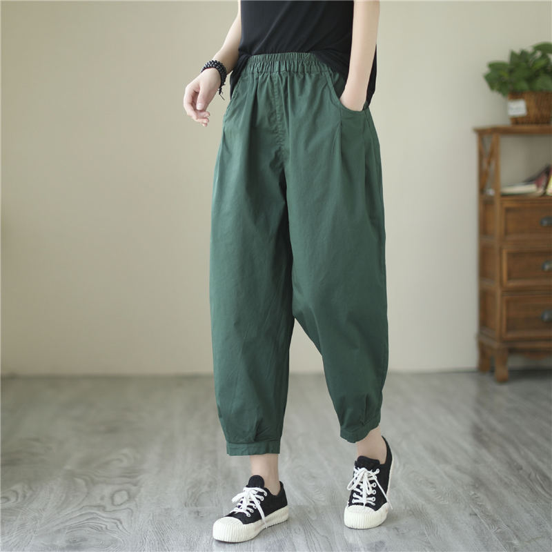 ロングパンツ ワイドパンツ ハロン テーパードパンツ レディース ロング ズボン ボ...