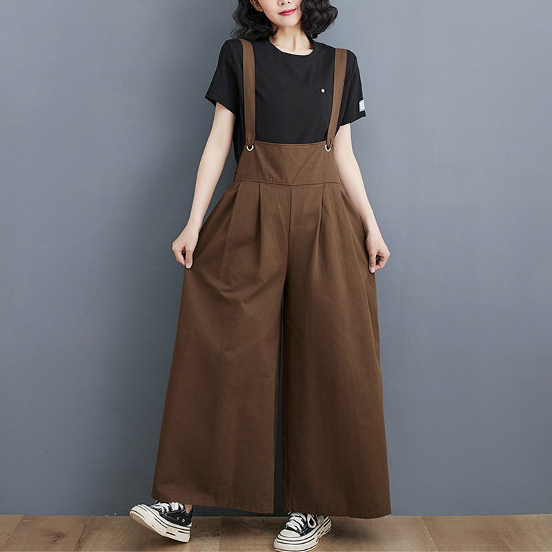 サロペット パンツ レディース ワイドパンツ 春 夏 オールインワン オーバーオール...