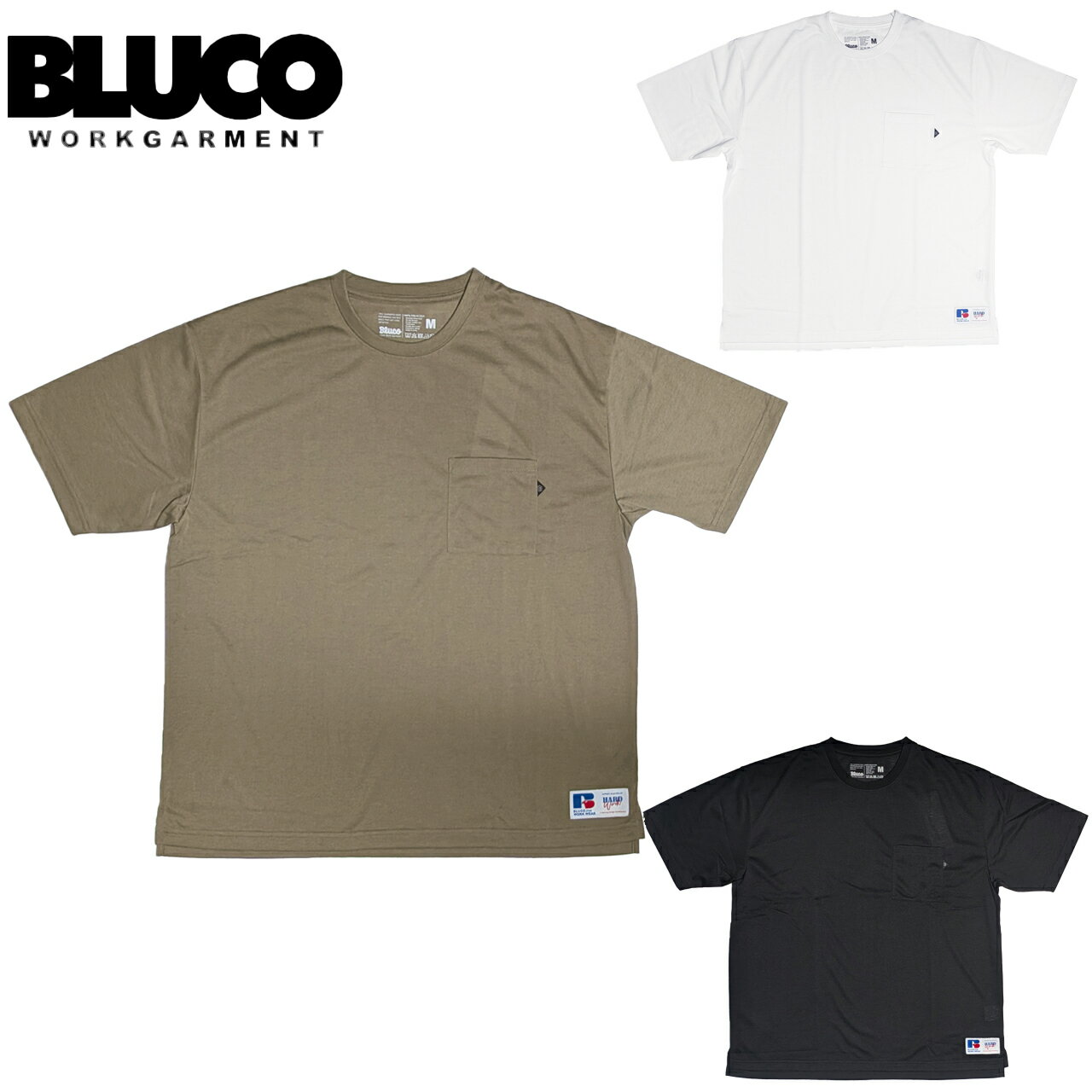 Rakuten - BLUCO ブルコ ファンクション ポケットTシャツ オーバーサイズシルエット 163-22-034