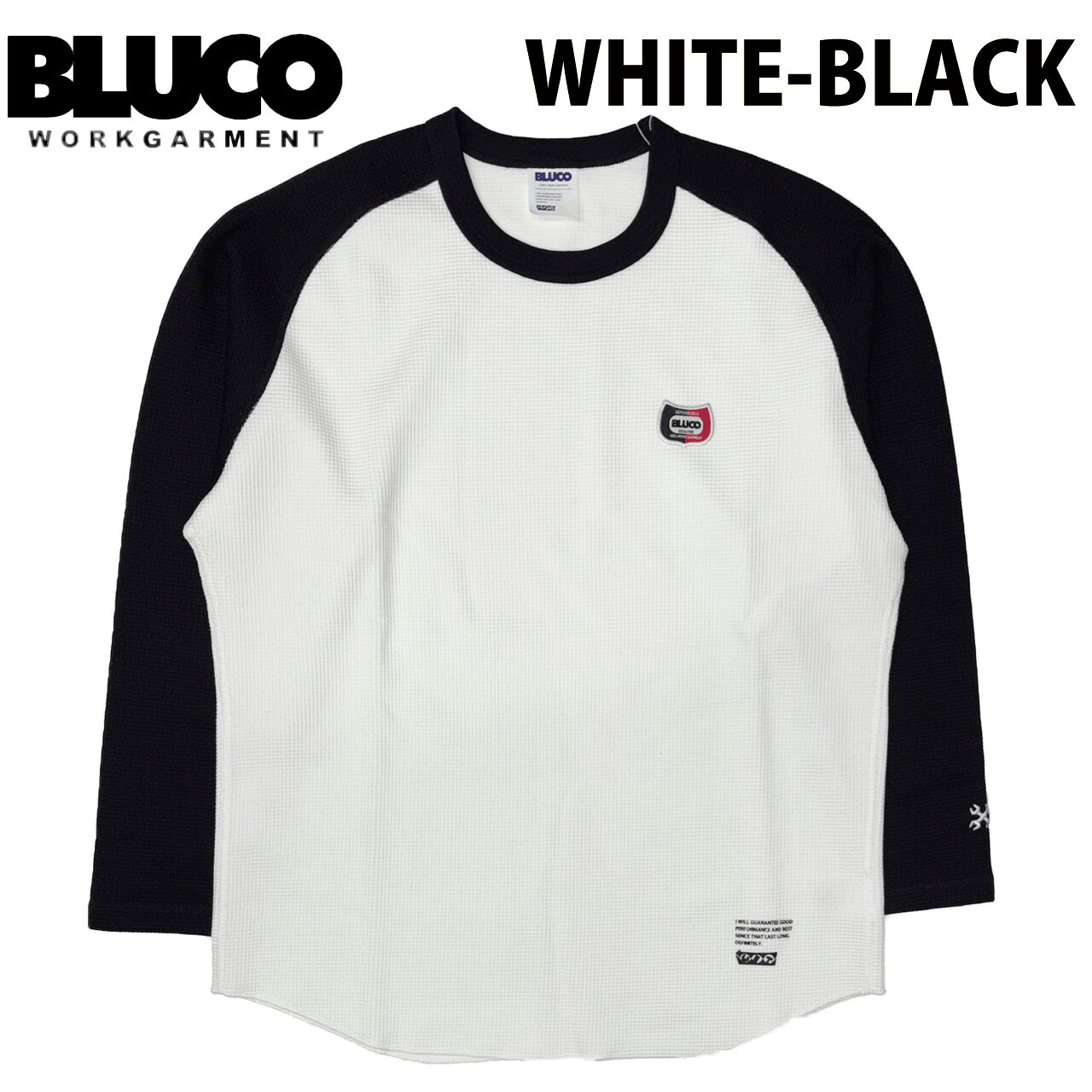 BLUCO ブルコ RAGLAN THERMAL SHIRT -Champ- ラグランスリーブ サーマルシャツ 155...