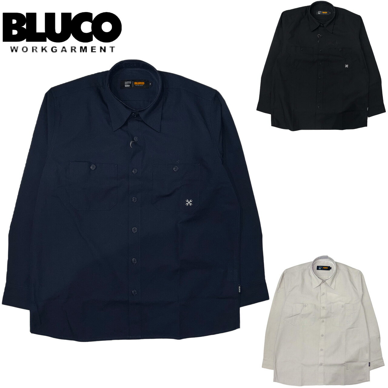 Rakuten - BLUCO ブルコ スタンダードワークシャツ L/S Solid 161-11-109
