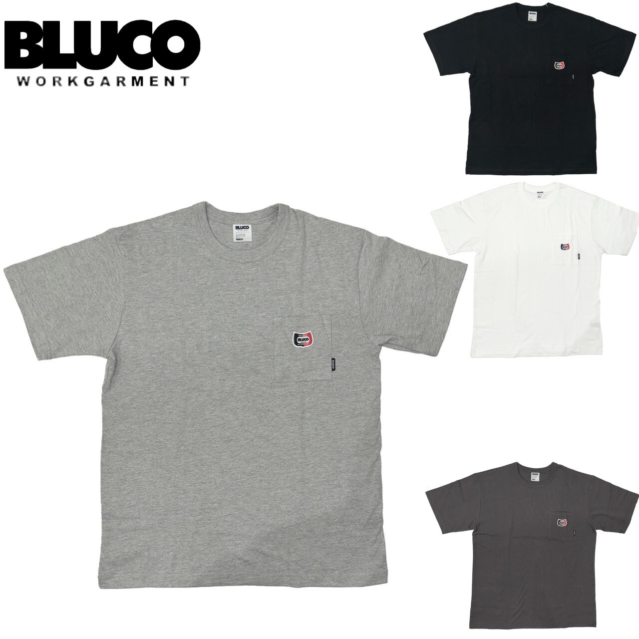 Rakuten - BLUCO ブルコ ドライコットン ポケットTシャツ -Champ- 161-22-023
