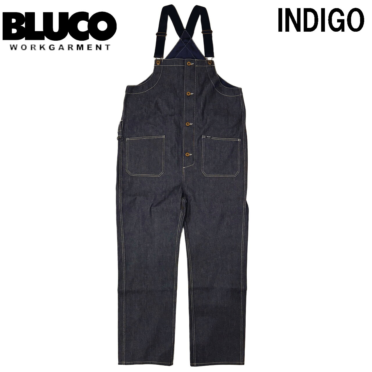 BLUCO ブルコ ジャパンデニム オーバーオール / リジッド 161-43-008