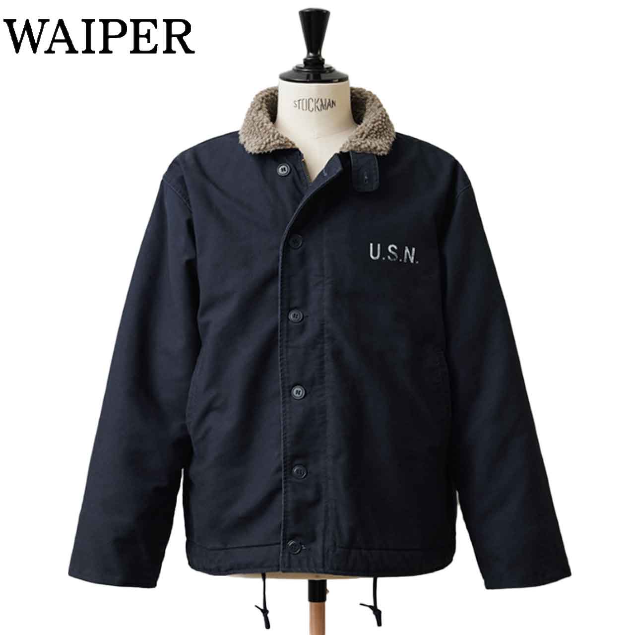 �Ƹ��� �Ƴ��� U.S.NAVY N-1 �ǥå����㥱�å� U.S.N���ƥ󥷥� WAIPER.inc 23WP02 NAVY