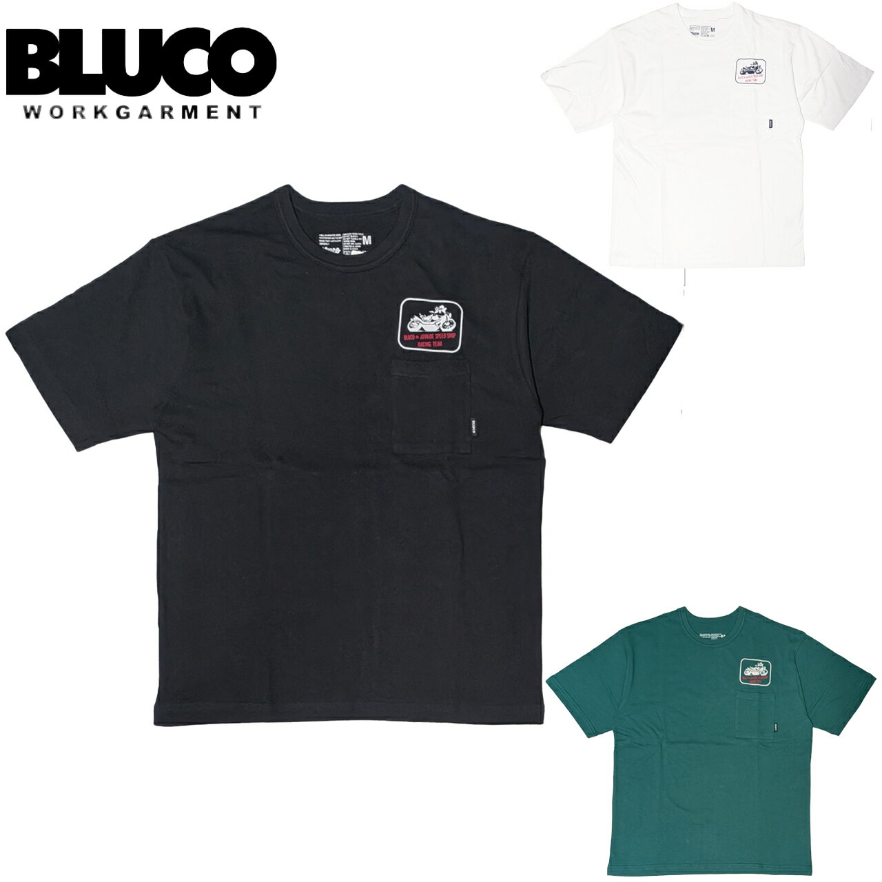 樂天商城 - BLUCO ブルコ (JOYRIDE SPEED SHOP×BLUCO) ポケットTシャツ -Racing- 半袖 163-22-028