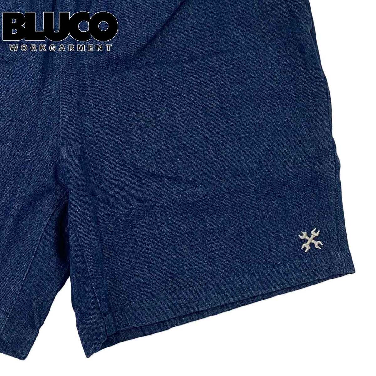 BLUCO ブルコ CHEF SHORTS -Denim- シェフショーツ -デニム- 1020 NAVY ネイビー 3