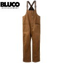 BLUCO ブルコ WARM OVERALL ウォーム オーバーオール 1036 BROWN ブラウン ストレッチコーデュロイ生地にフリースをボンディングした防寒オーバーオール。 2