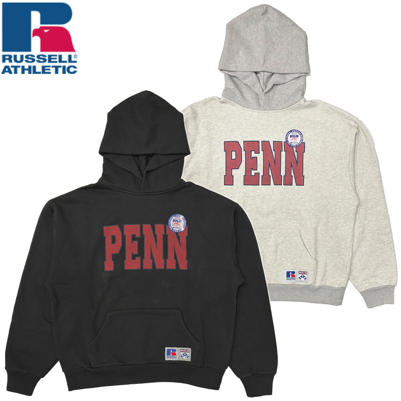 樂天商城 - RUSSELL ATHLETIC ラッセル University Of Pennsylvania® High Cotton™ Loop Back Terry Sweat Hoodie スウェット フーディ パーカー 111261-021