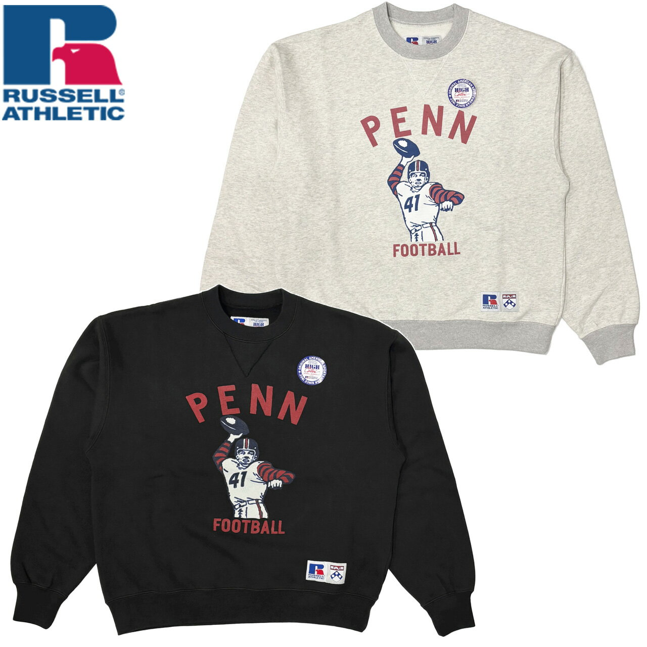 Rakuten - RUSSELL ATHLETIC ラッセル University Of Pennsylvania® High Cotton™ Loop Back Terry Sweat CN スウェット 111261-022