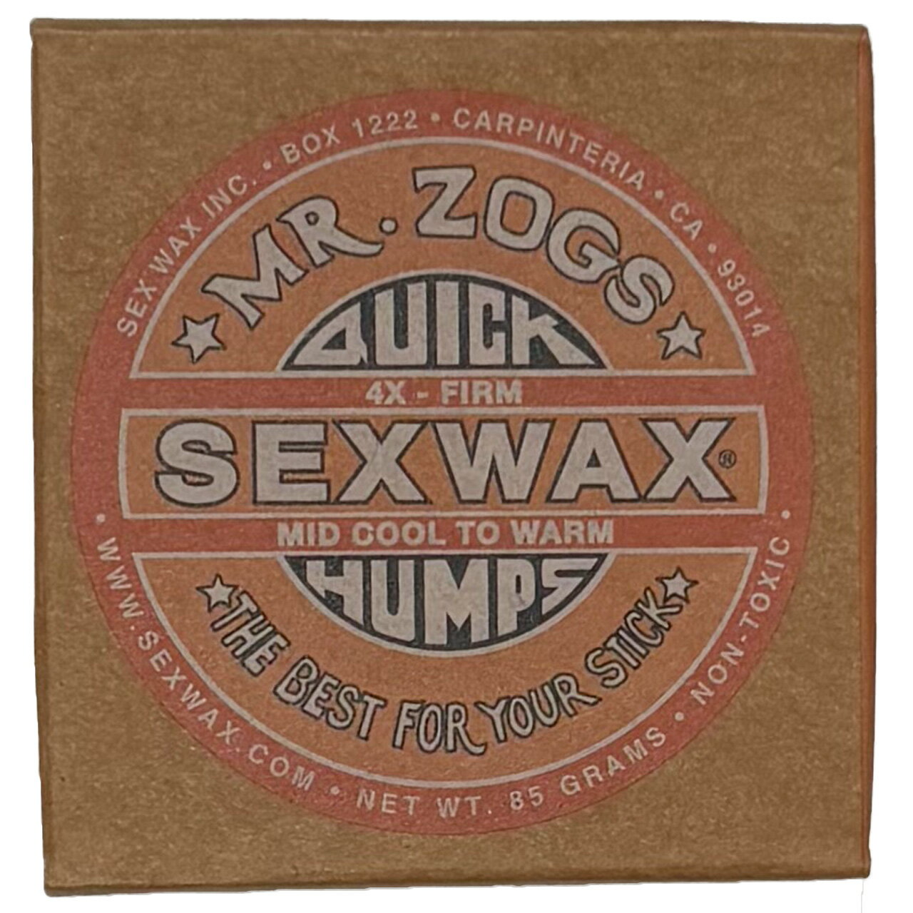 SEXWAX SURF WAX QUICK HUMPS MID COOL ORANGE サーフワックス 3個セット 4x