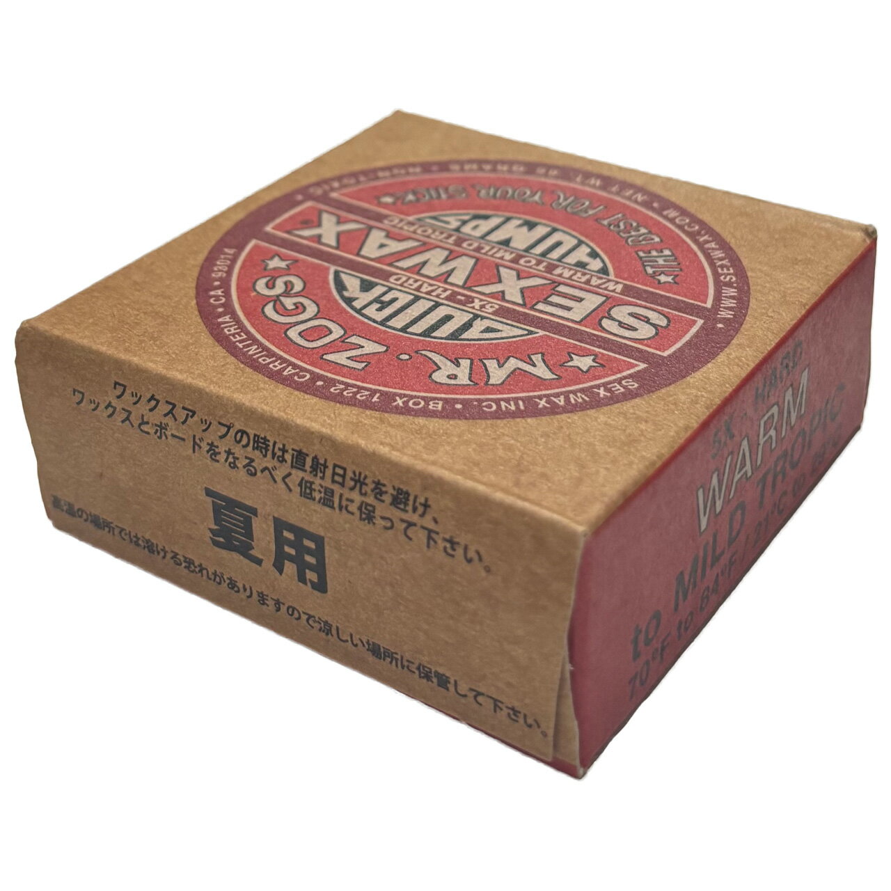 SEXWAX SURF WAX QUICK HUMPS WARM RED �����ե�å��� 3�ĥ��å� 5x