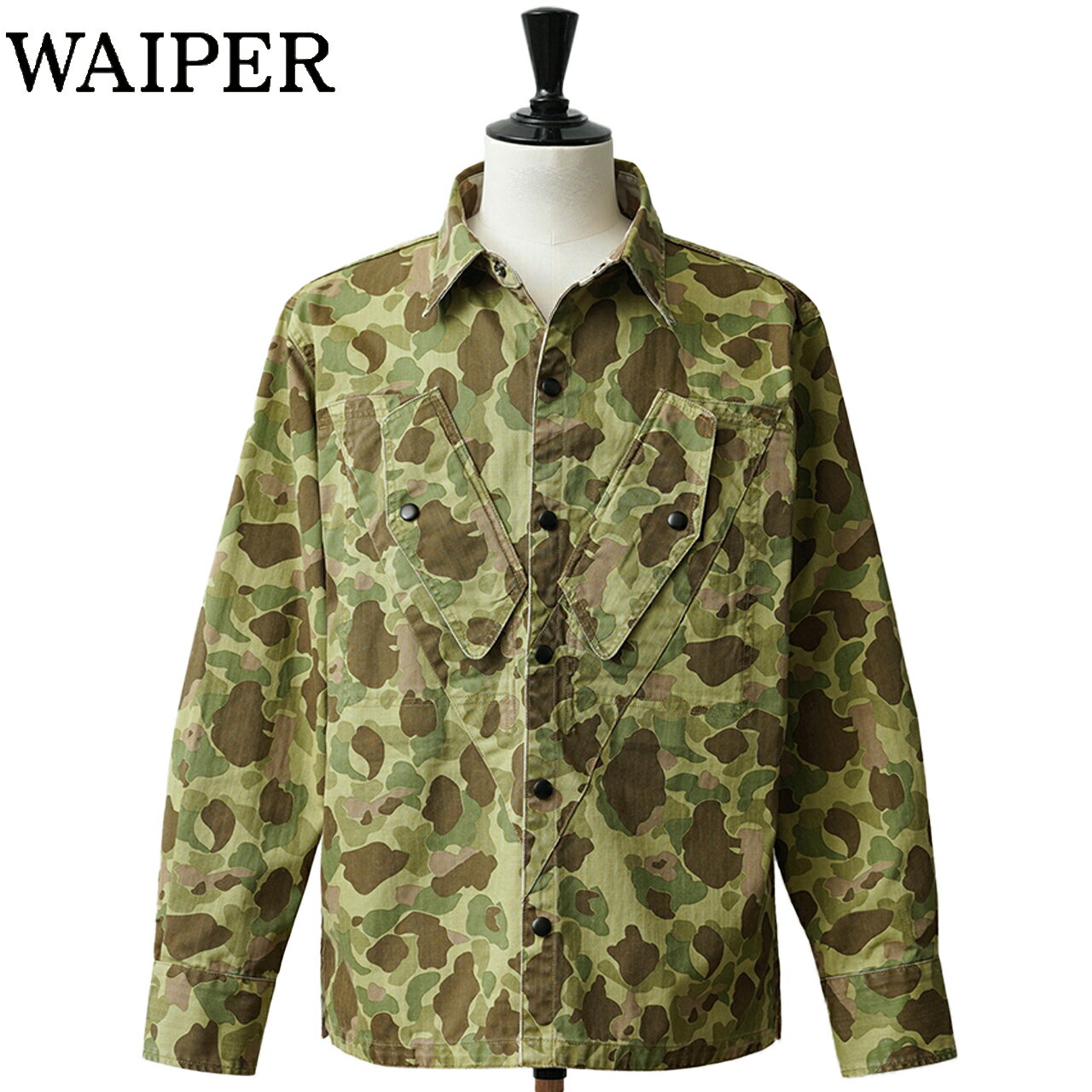 Military Coat - WAIPER.inc ワイパー 再現品 米軍 1940's U.S.M.C. Marine Parachute ダックハンターカモ リバーシブル パラマリンジャケット WP1145