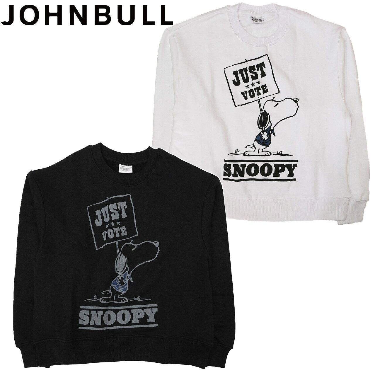 JOHNBULL ジョンブル PEANUTS SNOOPY ピーナッツ スヌーピー スウェット シャツ JT254C07