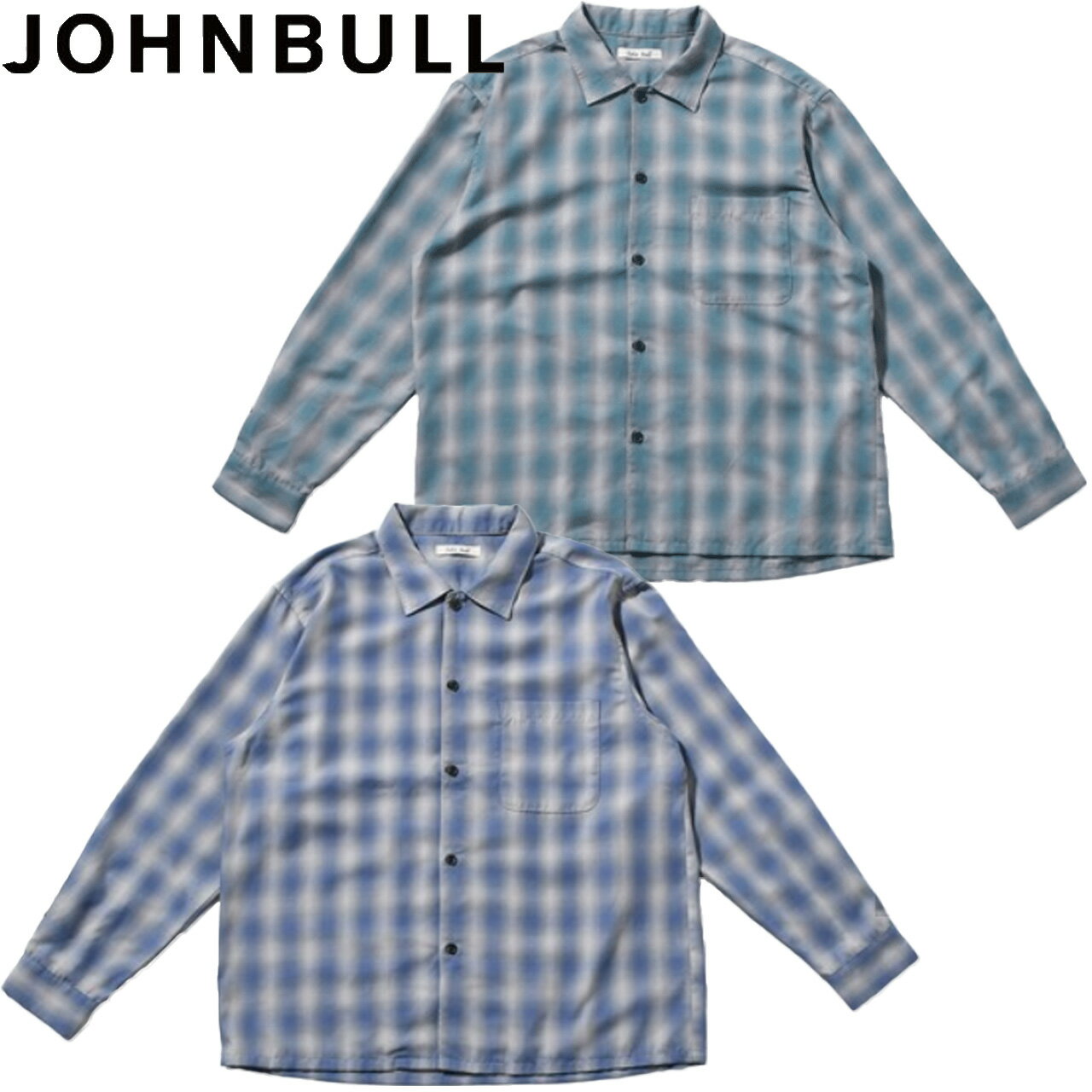 樂天商城 - JOHNBULL ジョンブル オンブレチェックロングスリーブシャツ JM261S02