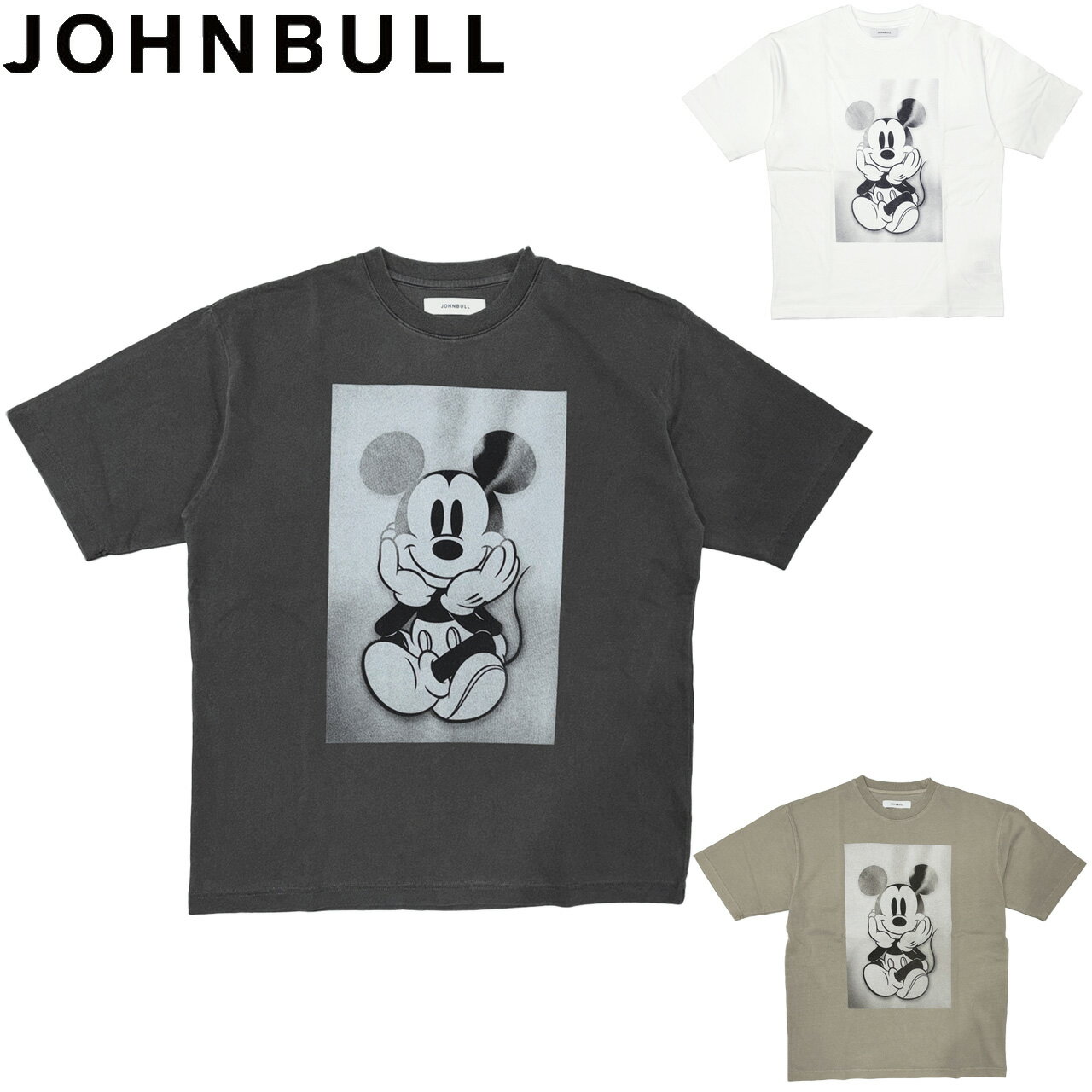 JOHNBULL ジョンブル MICKEY MOUSE ミッキーマウス Photo like Print Tシャツ JT261C41