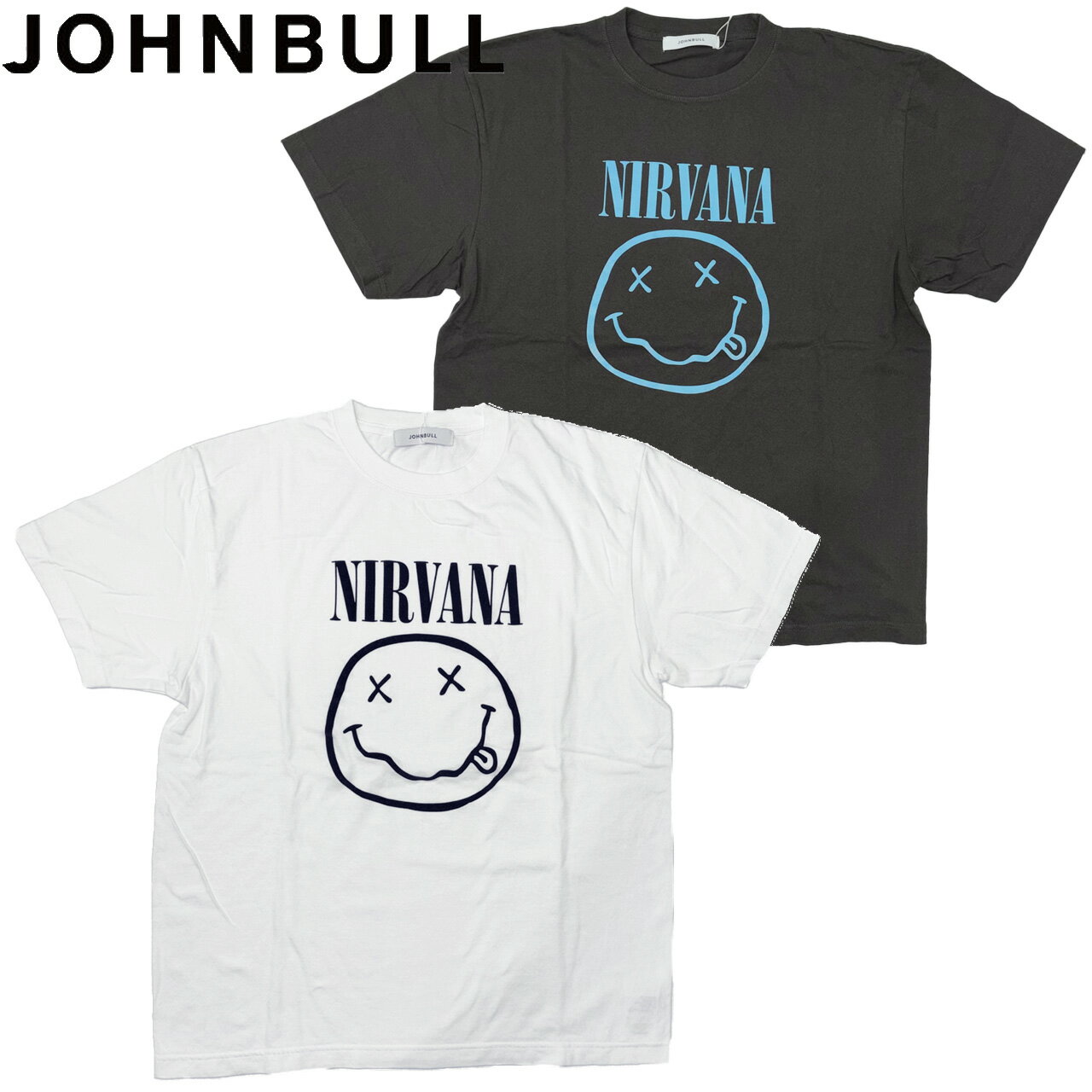 JOHNBULL ジョンブル アーティストTシャツ NIRVANA SMILEY ニルバーナ Tシャツ JT261C44