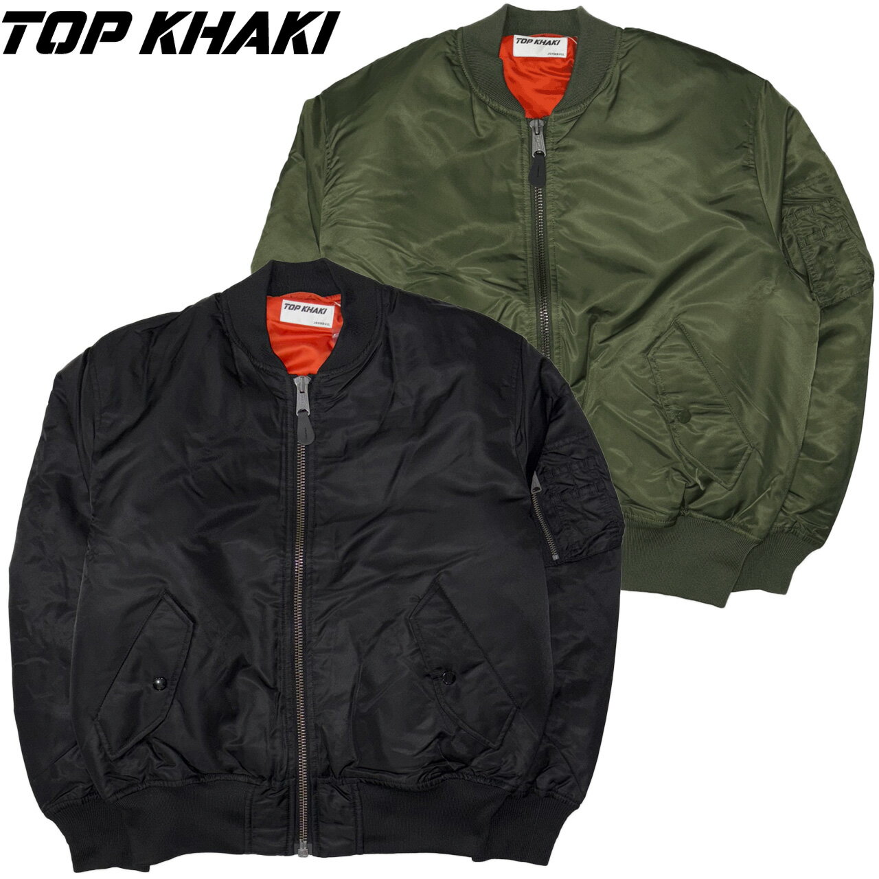 乐天商城 - TOP KHAKI トップカーキ MA-1 ナイロンジャケット TK254L04